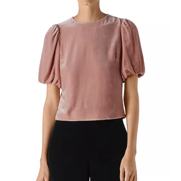Whistles
Puff-Sleeve Velvet Top - Picture 1 of 7